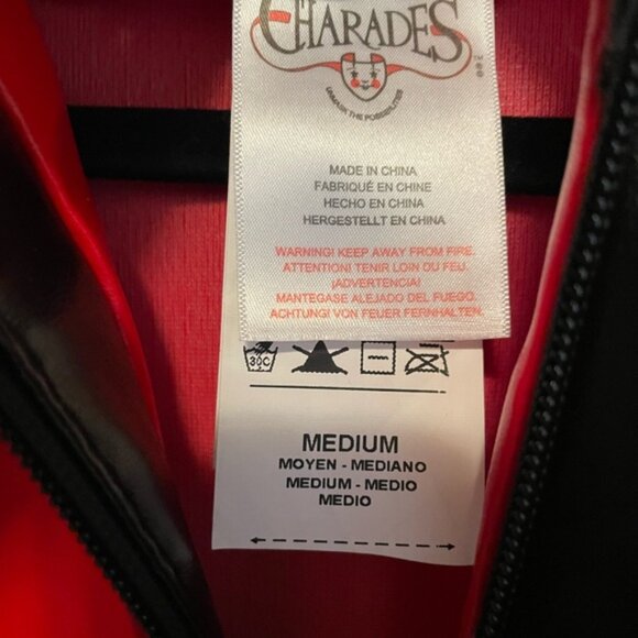 Michael Jackson MJ Charades THRILLER Jacket Red and Black Mens Medium - Picture 6 of 16